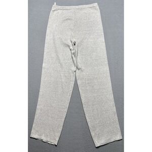 Smith & Hawken Linen Blend Pants Womens Sz XL Oatmeal Knit Stretch Comfy Relaxed